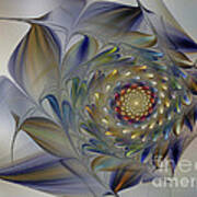 Tender Flowers Dream-fractal Art Poster