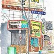 Terner's Liquor Deli On Sunset Blvd - West Hollywood - California Poster