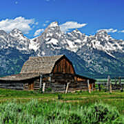 Teton Barn Poster