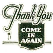 Thank You-come In Again Poster