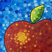 The Big Apple - Red Apple By Sharon Cummings Poster