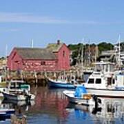 The Boat Yard At Rockport Poster