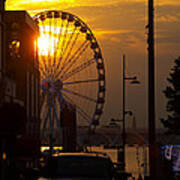 The Capital Wheel In National Harbor Poster
