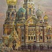 The Church Of Our Savior On The Spilled Blood  St Petersburg Poster