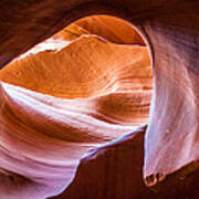 The Corkscrew In Antelope Canyon Poster