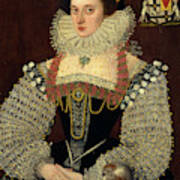 The Duchess Of Chandos Frances, Lady Chandos Inscribed Poster