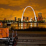 The Ftrl Railway With St Louis In The Background Poster