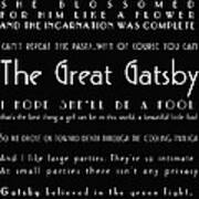 The Great Gatsby Quotes Poster