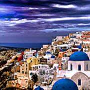 The Greek Isles Santorini Poster