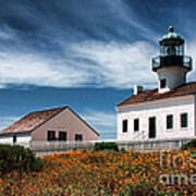 The Old Point Loma Lighthouse By Diana Sainz Poster