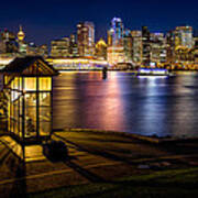 The Olympic Cauldron From Stanley Park In Vancouver Poster