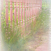 The Pink Fence Poster