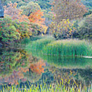 The Pond At Lost Maples State Natural Area - Texas Hill Country Poster