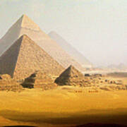 The Pyramids, Giza, Egypt Poster