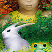 The Rabbit And The Frog Poster