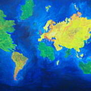The World Atlas According To The Irish Poster