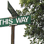 This Way Street Sign In Color Poster