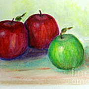 Three Apples Poster