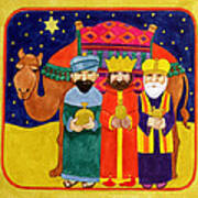 Three Kings And Camel Poster