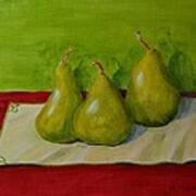 Three Pears Poster