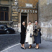 Three Women Mid Century Poster