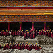 Tibetan Buddhists Celebrate Religion Poster