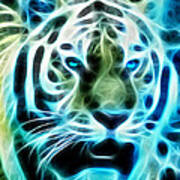 Tiger Fractal Poster