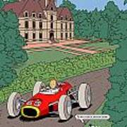 Tintin Grand Prix De Moulinsart 1965 Poster