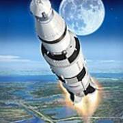 To The Moon Apollo 11 Poster