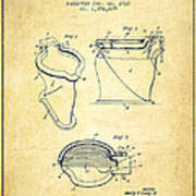 Toilet Bowl Patent From 1918 - Vintage Poster