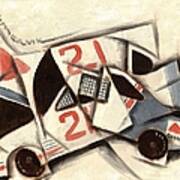 Tommervik Cubism Race Car Poster