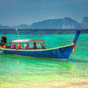 Tourist Longtail Boat Thailand Poster