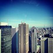 Tourist Picture: View Over Tokyo From Poster