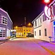 Town Of Koprivnica Center Evening View Poster