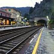 Train Tunnel In Cinque Terre Italy Poster