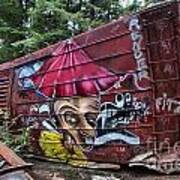 Train Wreck Near The Cheakamus River Poster