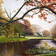 Tranquil Town Pond In East Hampton Poster