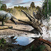 Triassic Mural 1 Poster