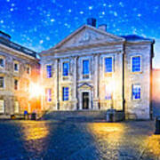 Trinity College Dining Hall At Night Poster