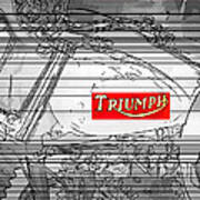 Triumph B W Poster