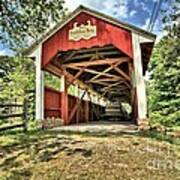 Trostle Town Covered Bridge Poster