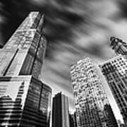 Trump Tower In Black And White Poster