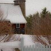 Tuftonboro Barn In Winter Poster