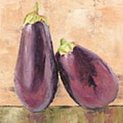 Two Tuscan Eggplants Poster