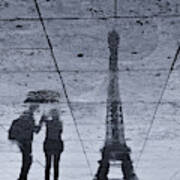 Under The Rain In Paris Poster