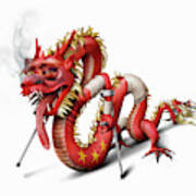 Unhealthy Chinese Dragon Poster