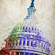United States Capitol Dome Poster