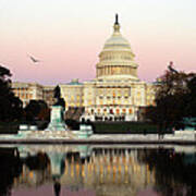 United States Capitol Washington Dc Poster