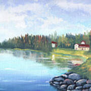 Untitled Landscape Oil Painting Poster