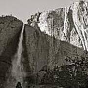 Upper Yosemite Falls Composition In Triangles Poster